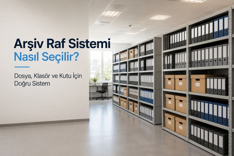 Arşiv Raf Sistemi Nasıl Seçilir? Dosya, Klasör ve Kutu İçin Doğru Sistem