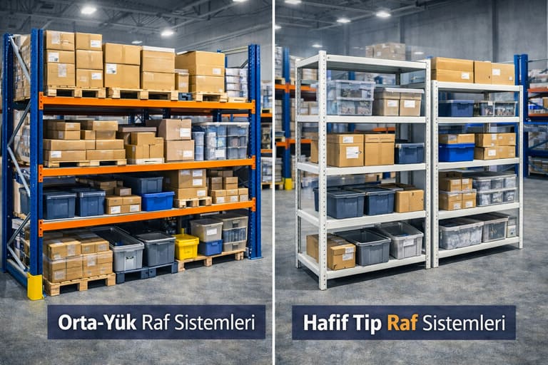 Orta ve Hafif Tip Raf Sistemleri