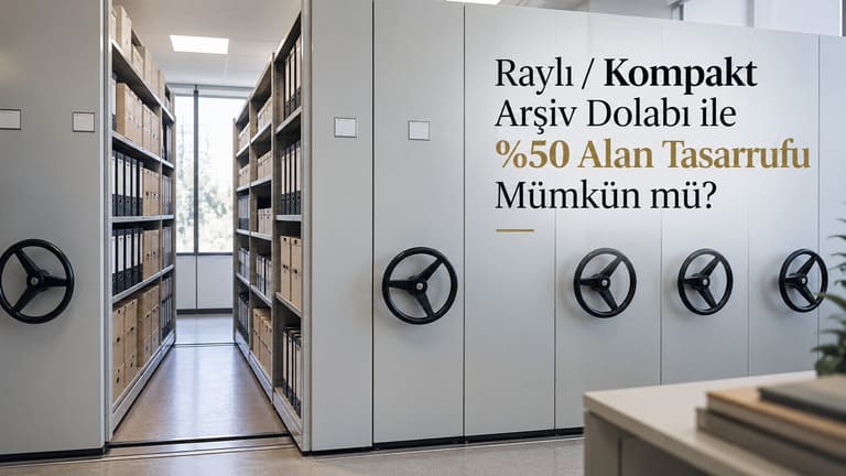 Raylı / Kompakt Arşiv Dolabı ile %50 Alan Tasarrufu Mümkün mü?