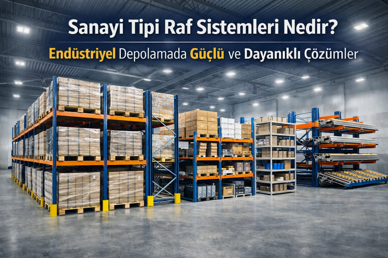 Sanayi Tipi Raf Sistemleri Nedir? Endüstriyel Depolamada Güçlü ve Dayanıklı Çözümler