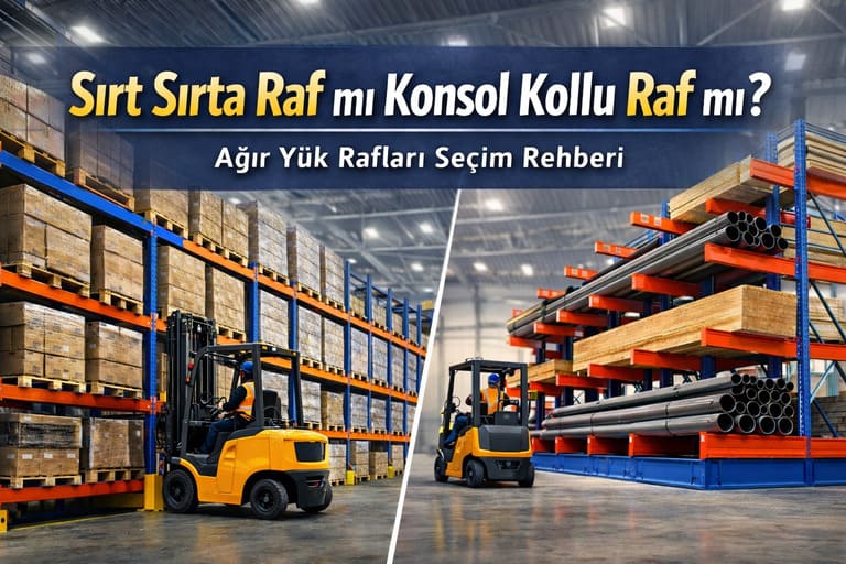 Sırt Sırta Raf mı Konsol Kollu Raf mı? Ağır Yük Rafları Seçim Rehberi